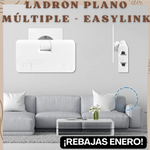 Enchufe Múltiple Plano (Pack 2 unidades)