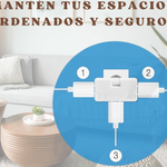 Enchufe Múltiple Plano (Pack 2 unidades)